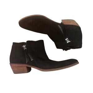 Sam Edelman black suede booties size 8.5